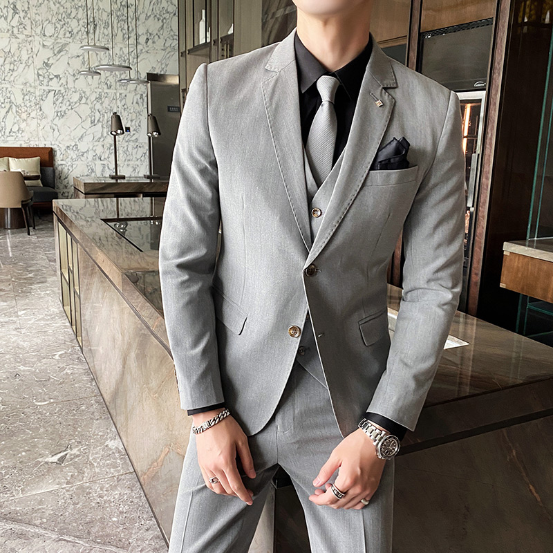 Men'S Grooming Brands - (เสื้อ + เสื้อกั๊ก + กางเกง) high-End
