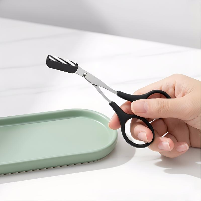 Men'S Grooming Eyebrow Shape - ชุดอุปกรณ์ตกแต่งคิ้วสแตนเลส 3 ชิ้น สำหรับผู้หญิงและผู้ชาย ชุดเครื่องมือจัดแต่งทรงคิ้วอย่างแม่นยำ สำหรับใช้ในบ้าน