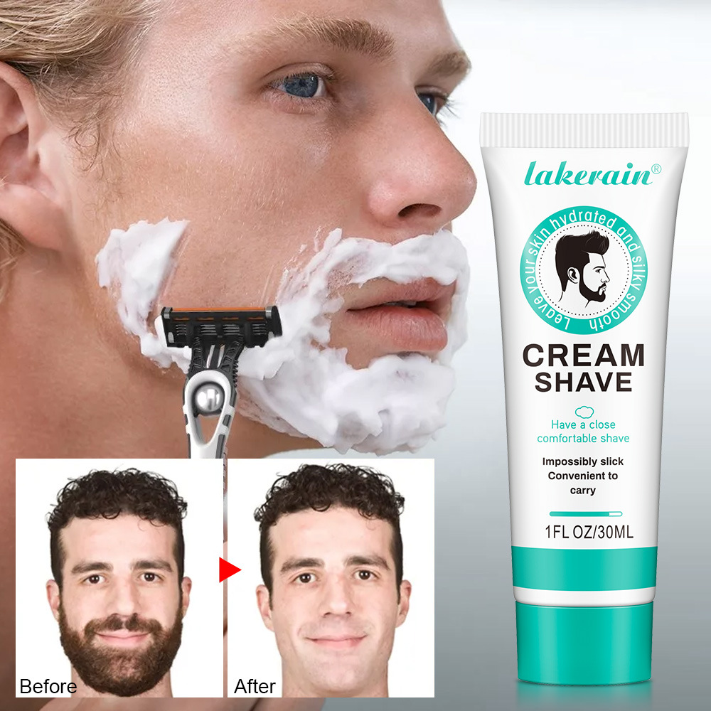 Men'S Grooming Cream - Lakerain ครีมโกนหนวดเจลโกนหนวด Smooth ป้องกันการบาดและครีมโกนหนวดสําหรับชายครีมโกนหนวดเครา Grooming อุปกรณ์เสริม