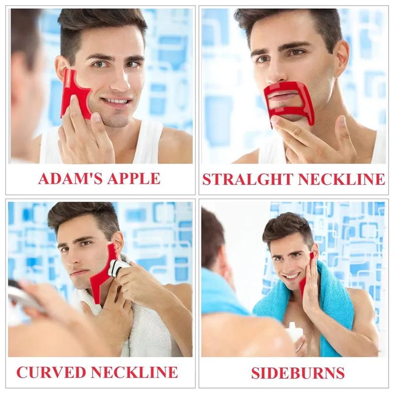 2/4Pcs Men's Beard CombsผมTrim - Men'S Beard Grooming บทวิจารณ์และราคา
