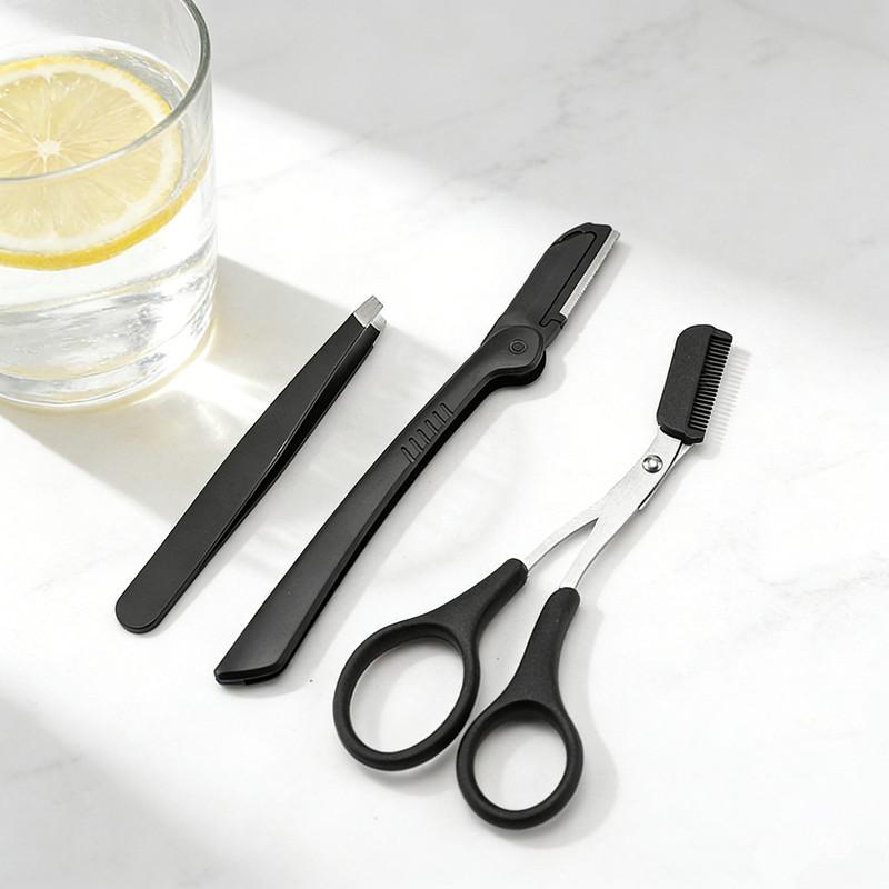 ชุดแต่งคิ้วสแตนเลส 3 ชิ้น สำหร - Men'S Grooming Eyebrow Shape บทวิจารณ์และราคา