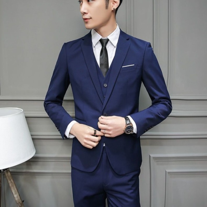 ชุดสูทผู้ชาย 3 ชิ้น ทรงเข้ารูป - Men'S Grooming And Style บทวิจารณ์และราคา