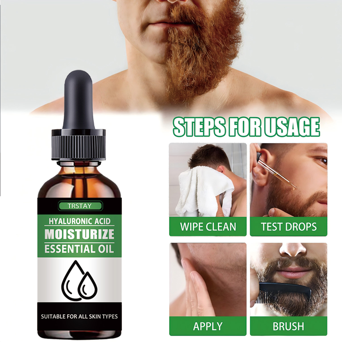 100% ธรรมชาติเร่งผมบนใบหน้า Gr - Men'S Grooming And Skin Care บทวิจารณ์และราคา