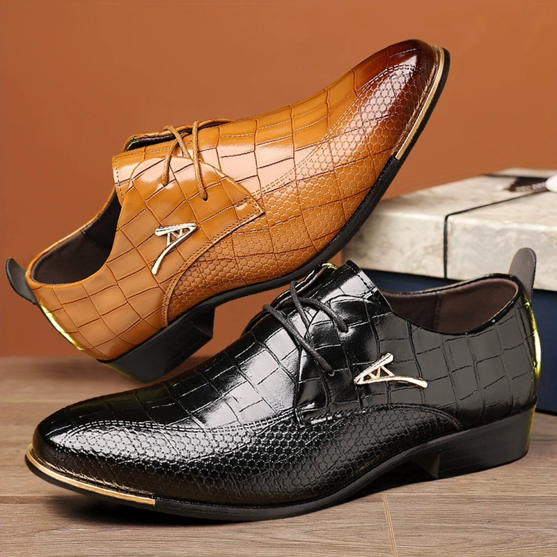 รองเท้าหนัง PU แฟชั่นสำหรับผู้ - Men'S Grooming And Style บทวิจารณ์และราคา