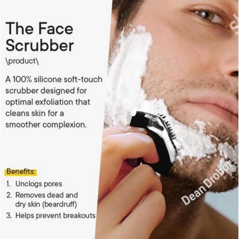 แปรงทำความสะอาดผิวหน้าซิลิโคน  - Men'S Beard Grooming บทวิจารณ์และราคา