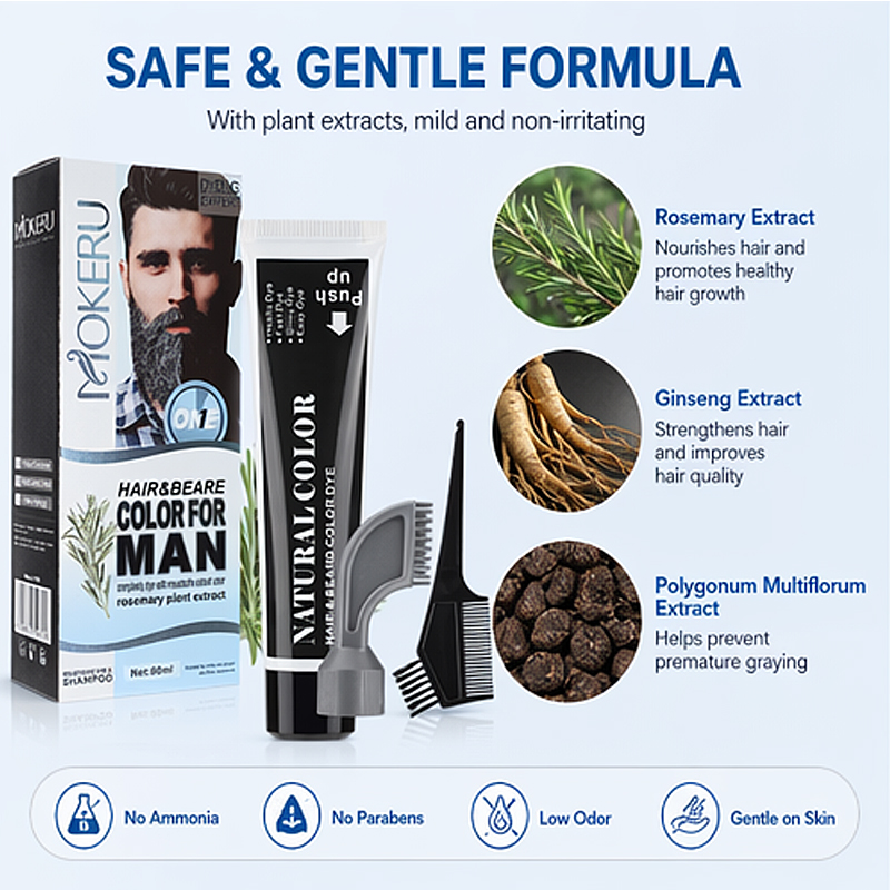 แชมพูย้อมผม ครีมย้อมสีผมและเคร - Men'S Grooming Tonic บทวิจารณ์และราคา
