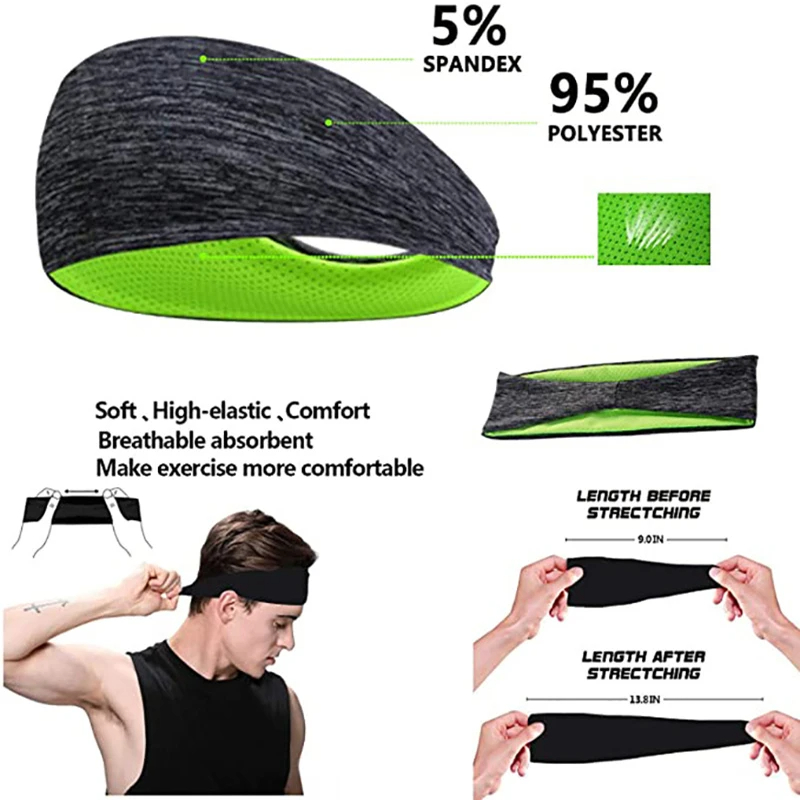 3PCS Sweatbandสําหรับผู้ชายผู้ - Men'S Grooming Tape บทวิจารณ์และราคา