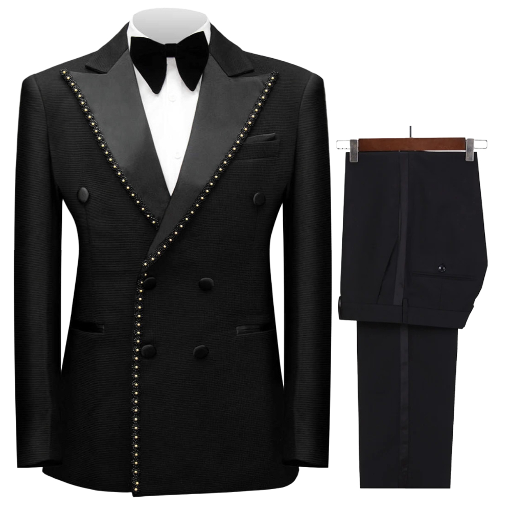 ชุดสูทผู้ชายแบบกระดุมสองแถวประ - Men Grooming Outfit บทวิจารณ์และราคา