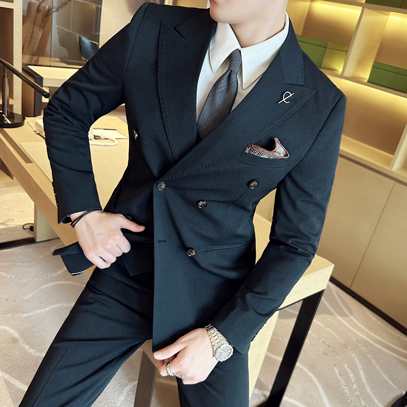 ชุดสูทผู้ชาย 2 ชิ้น แจ็คเก็ต+ก - Men Grooming Outfit บทวิจารณ์และราคา