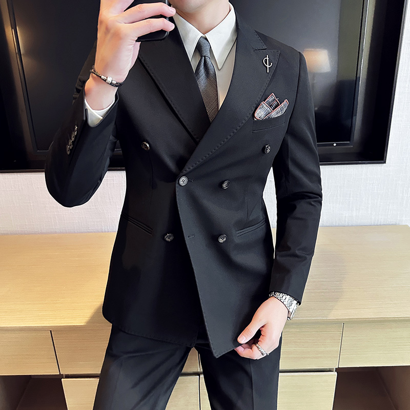 ชุดสูทผู้ชาย 2 ชิ้น แจ็คเก็ต+ก - Men Grooming Outfit บทวิจารณ์และราคา