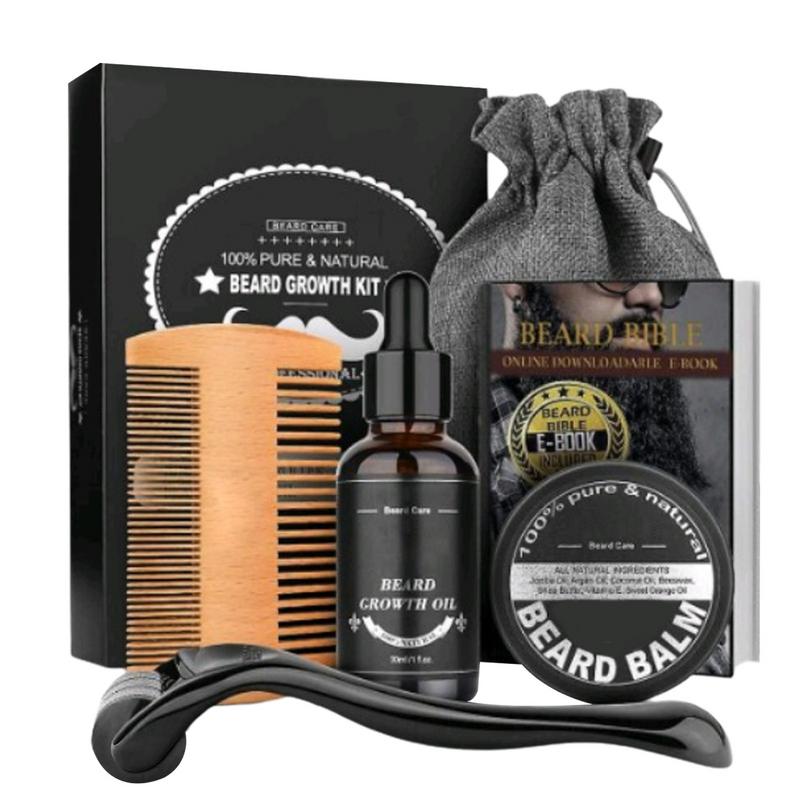 5pcs Men Beard Barba Grooming  - Men'S Grooming Tonic บทวิจารณ์และราคา