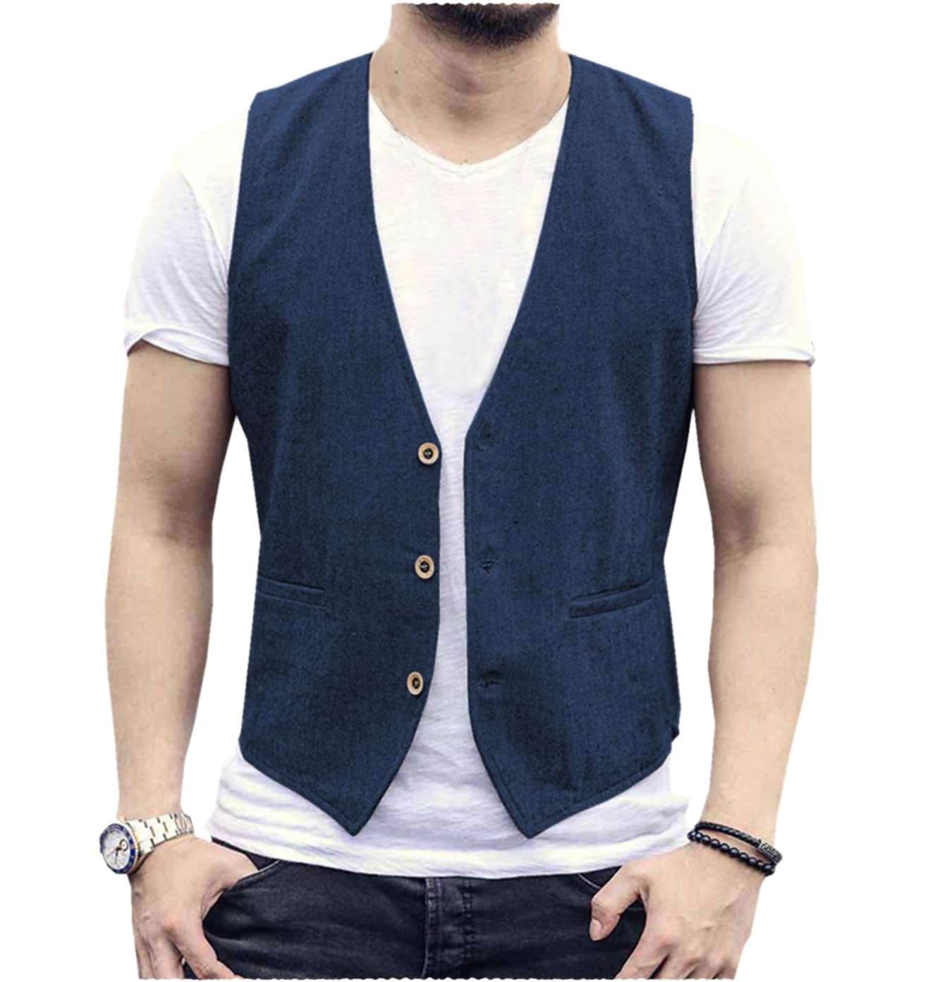 เสื้อกั๊กผ้าลินินสำหรับเจ้าบ่า - Men Grooming Outfit บทวิจารณ์และราคา
