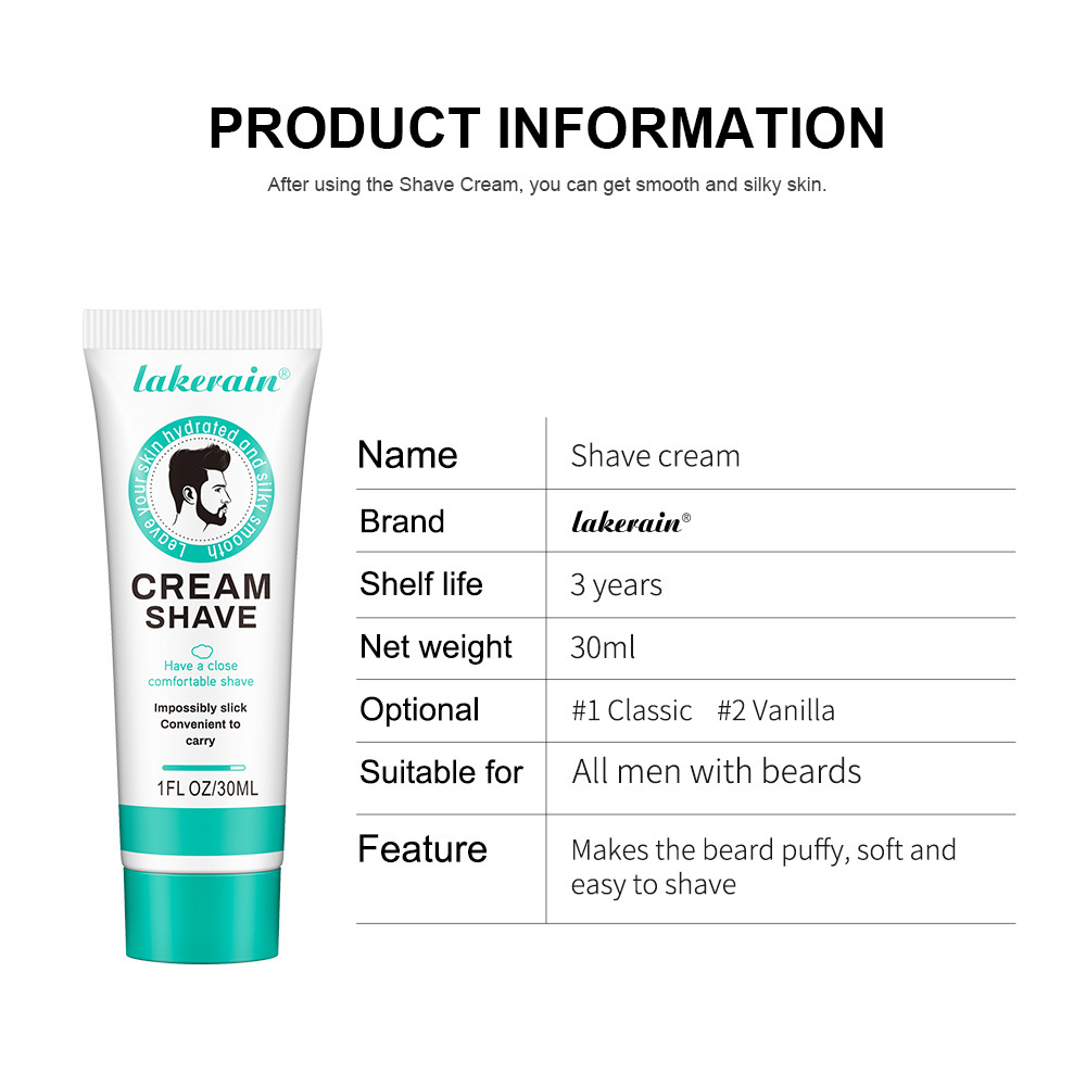 Lakerain ครีมโกนหนวดเจลโกนหนวด - Men'S Grooming Cream บทวิจารณ์และราคา